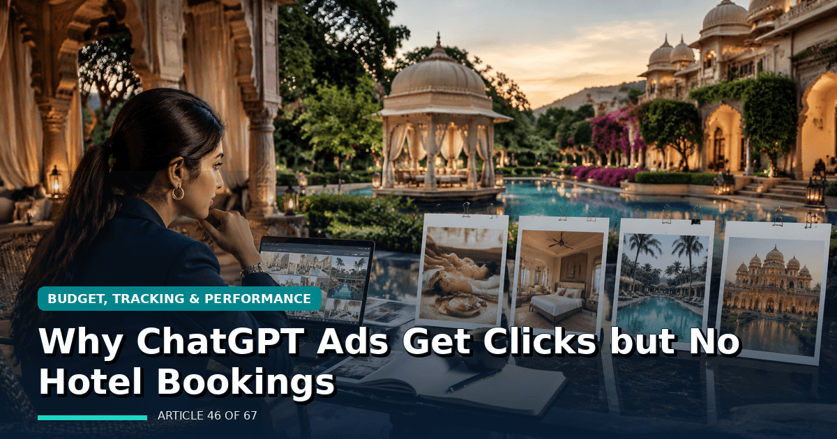 Why ChatGPT Ads Get Clicks but No Hotel Bookings
